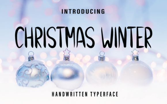 Christmas Winter Font: A Cozy, Handwritten Touch for Any Project
