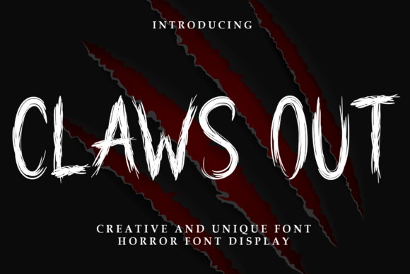 Claws Out Font: A Bold, Fun Display Typeface for Creative Projects