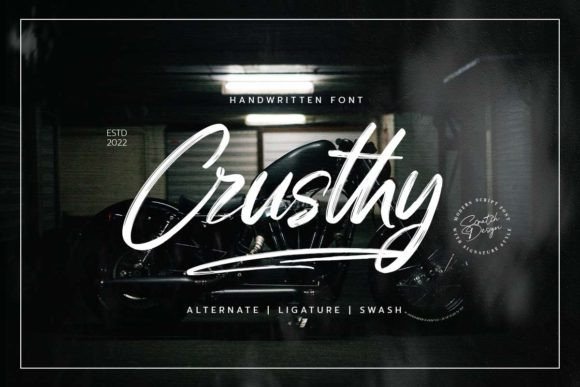 Crusthy Font: A Modern Handwritten Typeface with Authentic Style