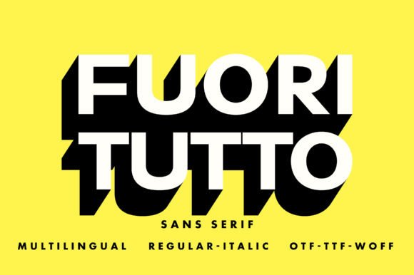 Fuori Tutto Font: The Essence of Modern Minimalism