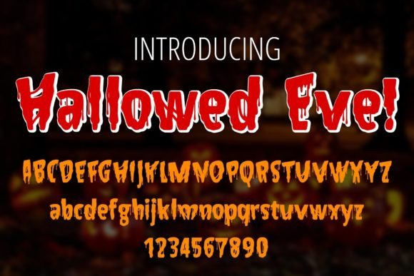 Hallowed Eve Font: Spooky Typography for Halloween Designs