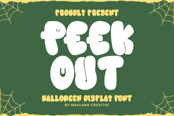 Peek out Font: Adding a Touch of Bubbly Joy to Your Designs