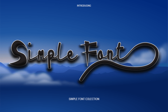 Simple Font: Blending Martial Arts Flair with Modern Typography