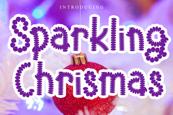 Sparkling Chrismas Font: A Festive Display Typeface for Creative Projects