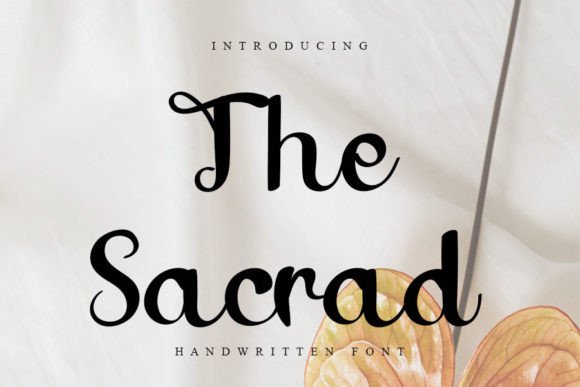 The Sacrad Font: A Dainty Handwritten Typeface for Modern Designers